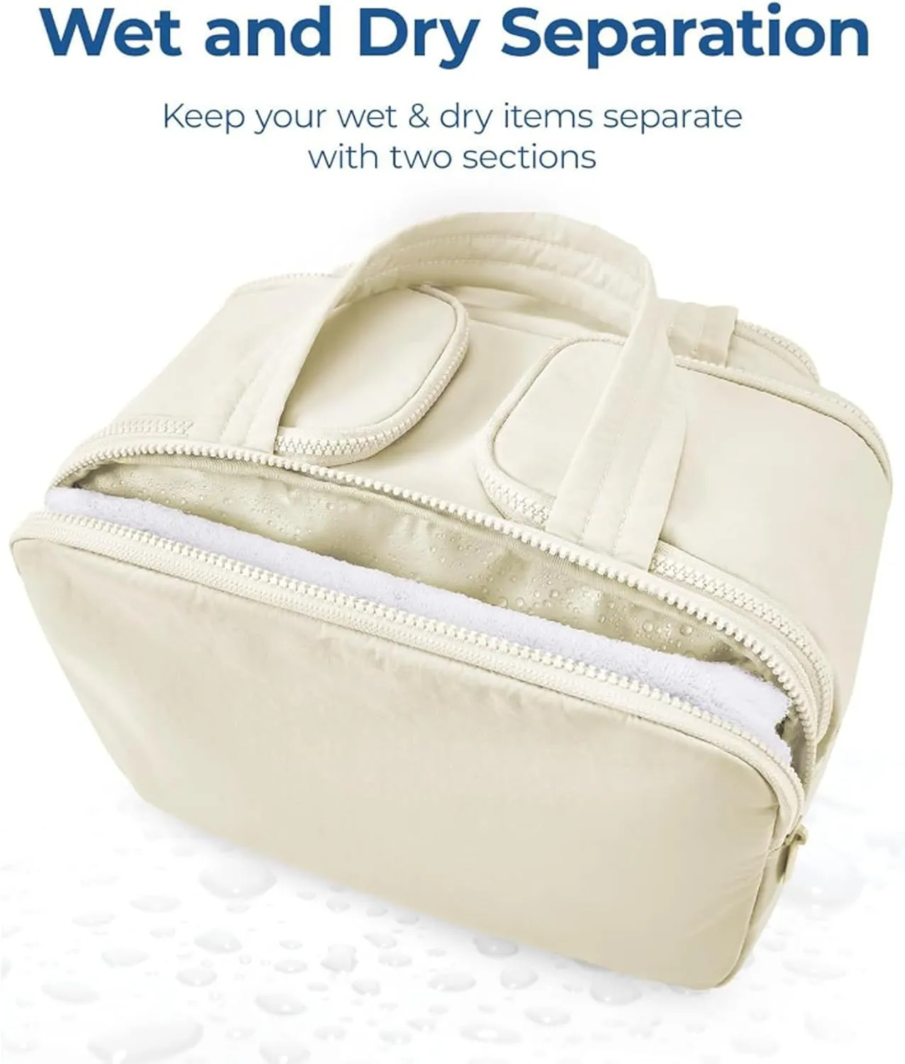 Elouva Toiletry Bag, Elouva Large Capacity Travel Cosmetic Bag, 4-In-1 Puffy Multi-Functional Toiletry Bags, Portable Waterproof Open Flat Organizer Bags, Can be taken on board (pink)