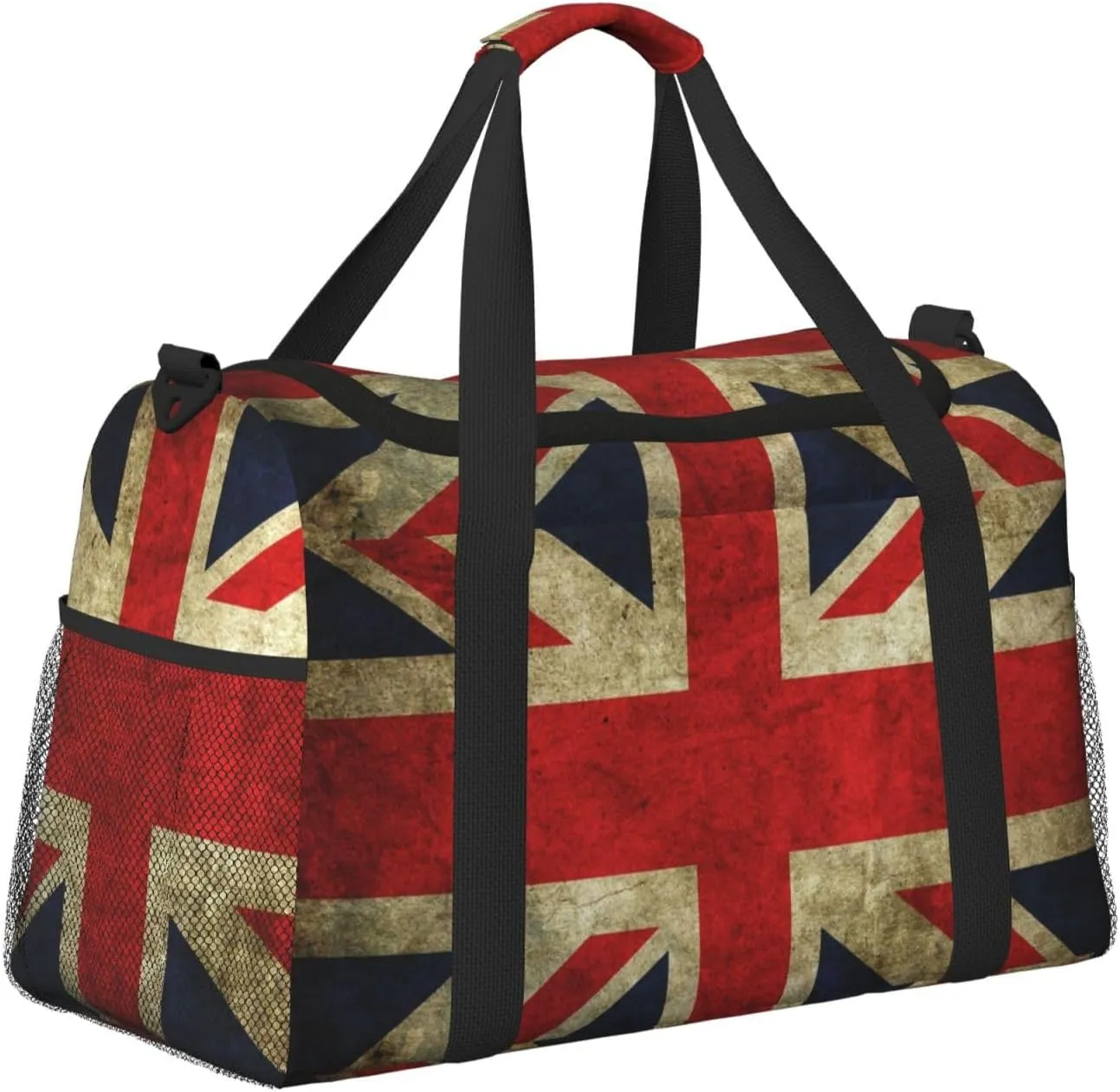 England Flag Travel Duffel Bag Large Foldable Waterproof Overnight Bag For Beach Swim Bags Pool Sports Gym