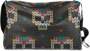 Ethnic Sugar Skulls Small Gym Bag for Men Women Workout Sport Duffle Bag Waterproof Weekender Overnight Bag Lightweight Carry on Tote Bag Crossbody Shoulder Travel Bag for Swim Yoge Dance