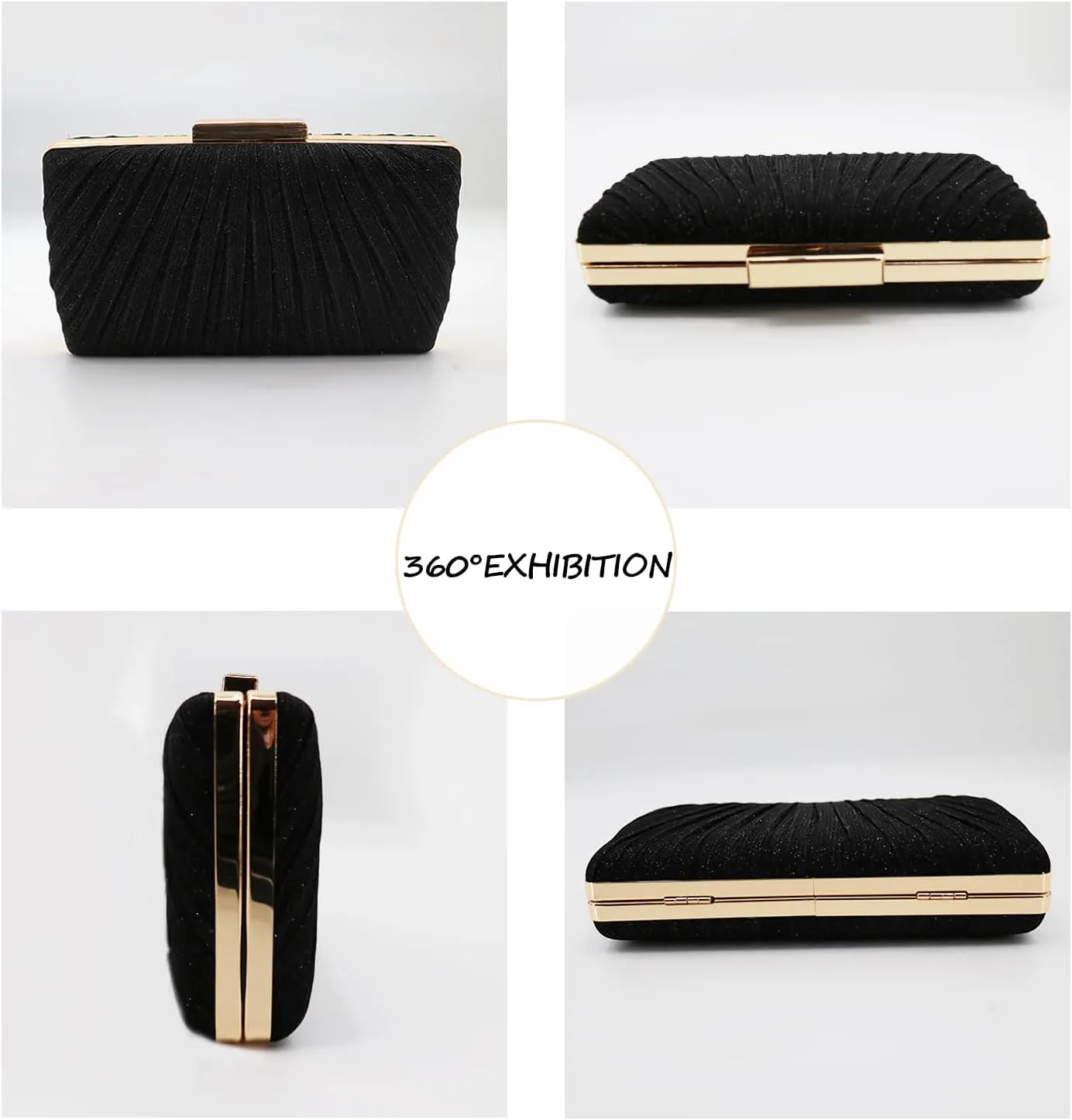 Evening Clutch Purses - Women's Evening Bag Party Purses Handbag for Cocktail/Prom/Party/Wedding/Formal
