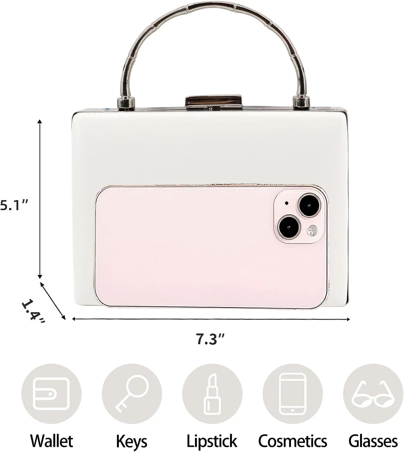 Evening Clutch Purses - Women's Evening Bag Party Purses Handbag for Cocktail/Prom/Party/Wedding/Formal