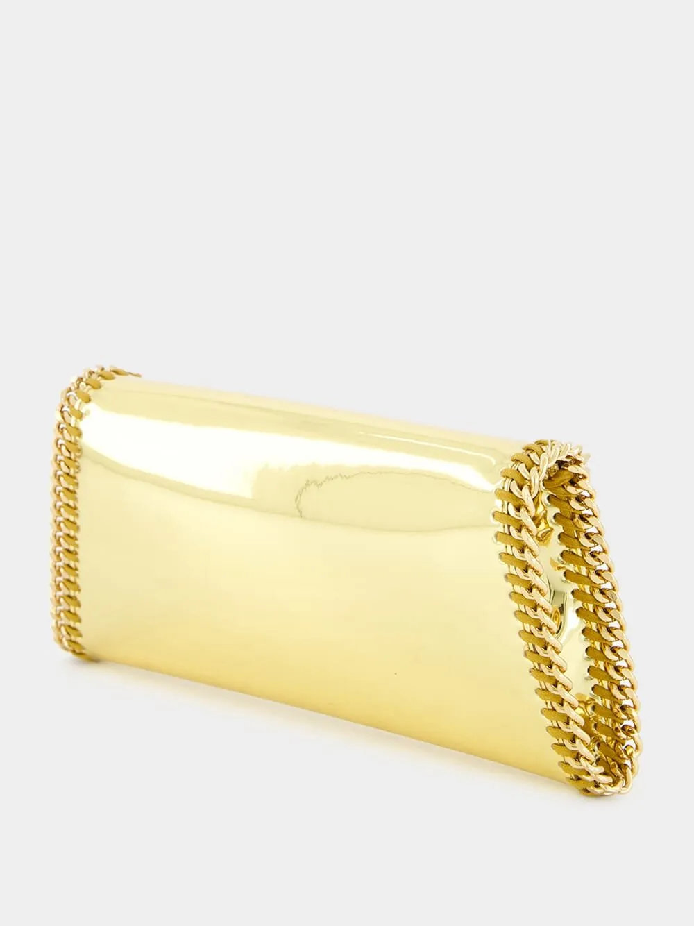 Falabella Mirrored Chain-Trimme Clutch Bag