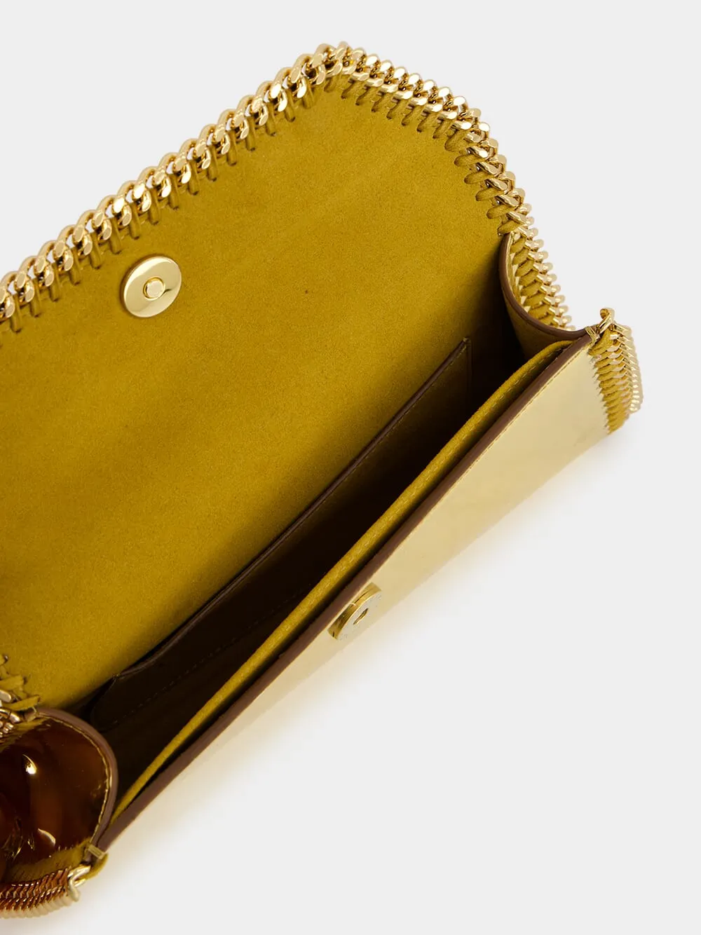 Falabella Mirrored Chain-Trimme Clutch Bag