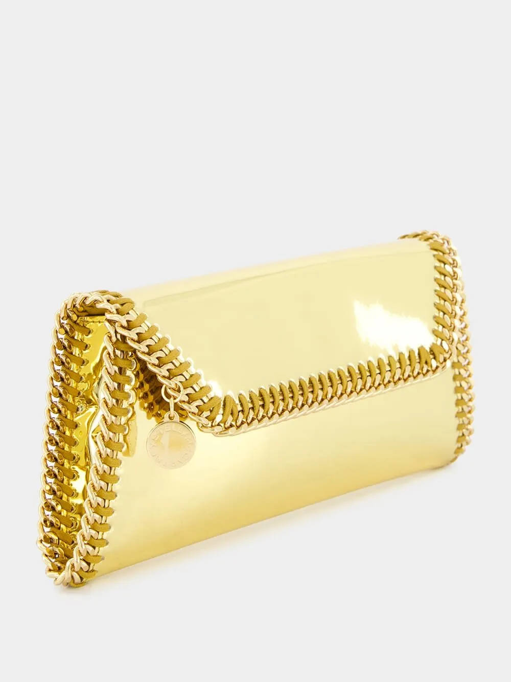 Falabella Mirrored Chain-Trimme Clutch Bag