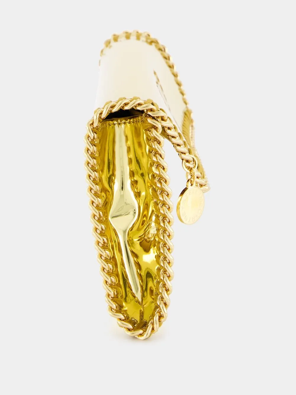 Falabella Mirrored Chain-Trimme Clutch Bag