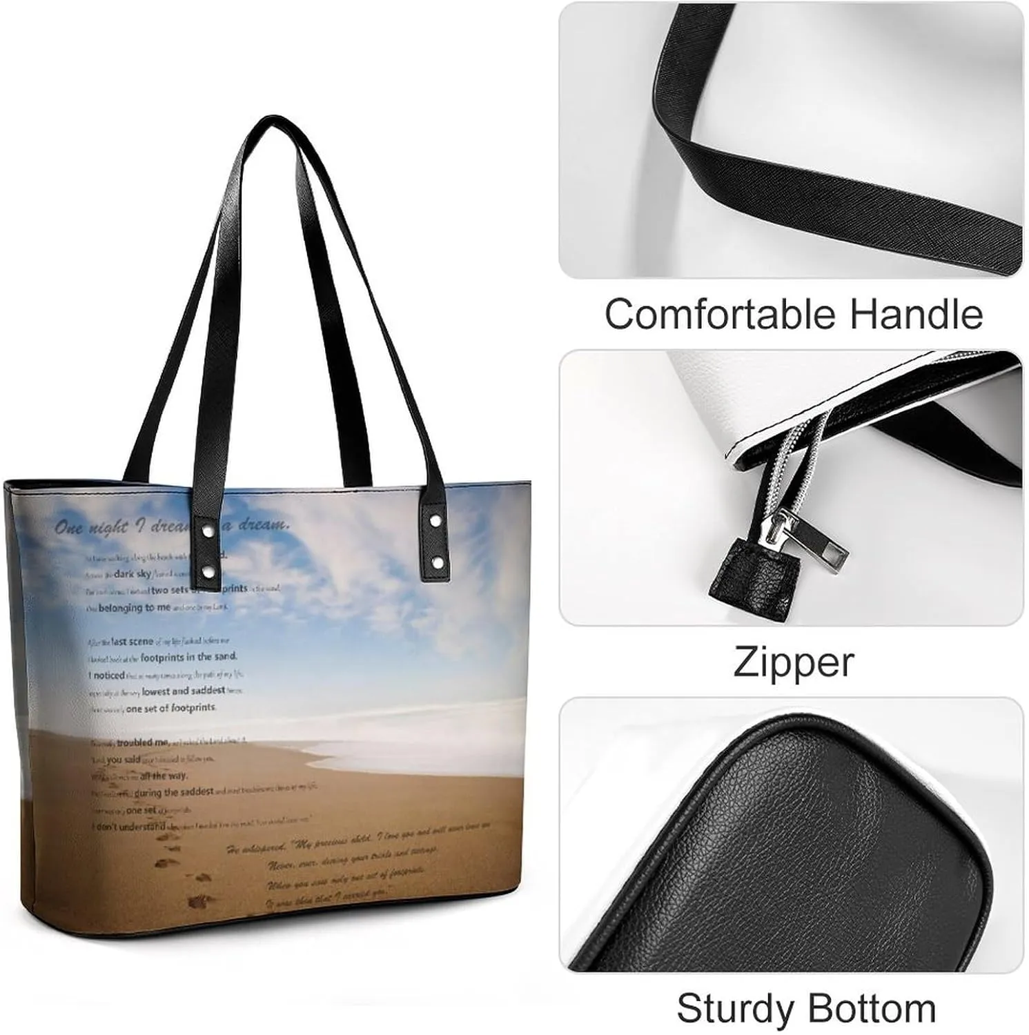 Fall Watercolor Pumpkins Leather Handbag Smooth Wrinkle Resistant Lightweight And Convenient