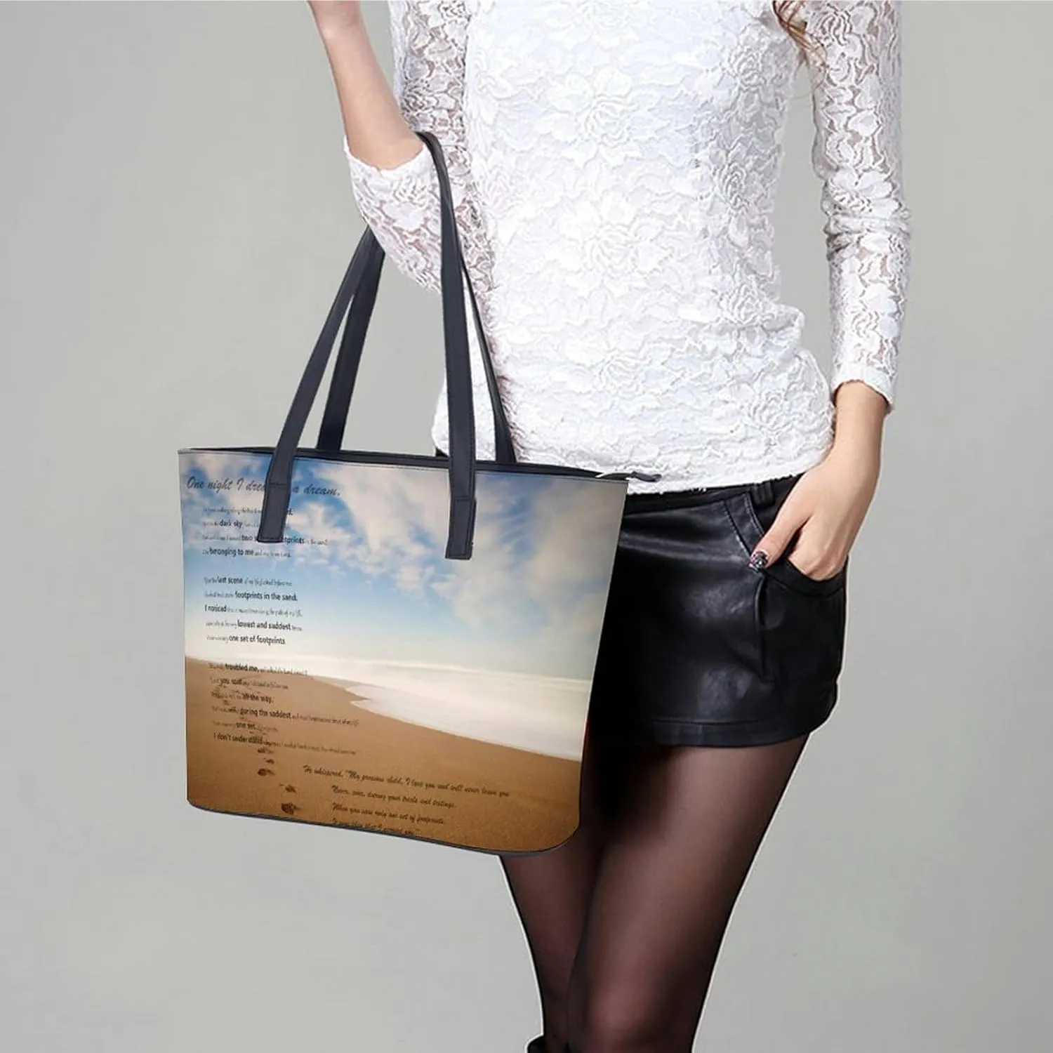 Fall Watercolor Pumpkins Leather Handbag Smooth Wrinkle Resistant Lightweight And Convenient