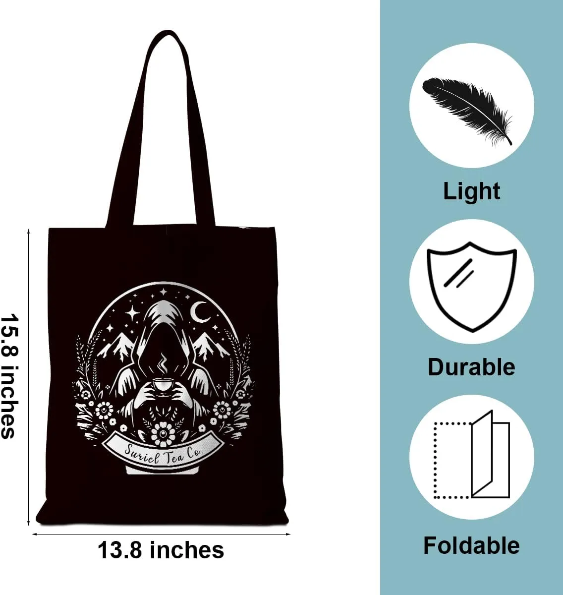 Fantasy Dragon Tote Bag Fantasy Books Weekender Bag Shopping Bags Book Lovers Gifts for Shopping Travelling Vacation