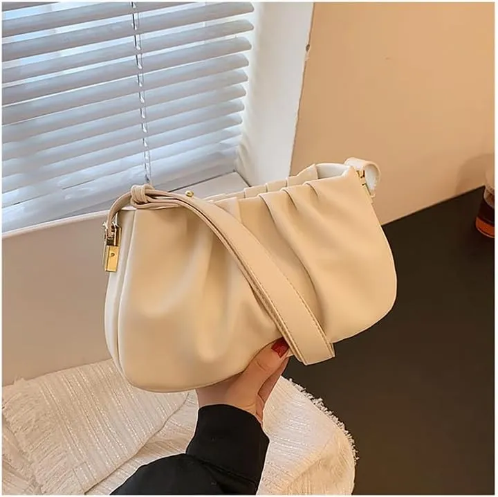 Fashion Cloud Bag,Women's Pleated Underarm Bag,2023 Autumn New Gift Shoulder Bags Personalized Handbag Purses