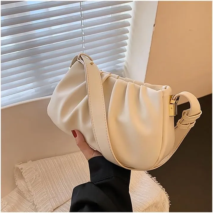 Fashion Cloud Bag,Women's Pleated Underarm Bag,2023 Autumn New Gift Shoulder Bags Personalized Handbag Purses