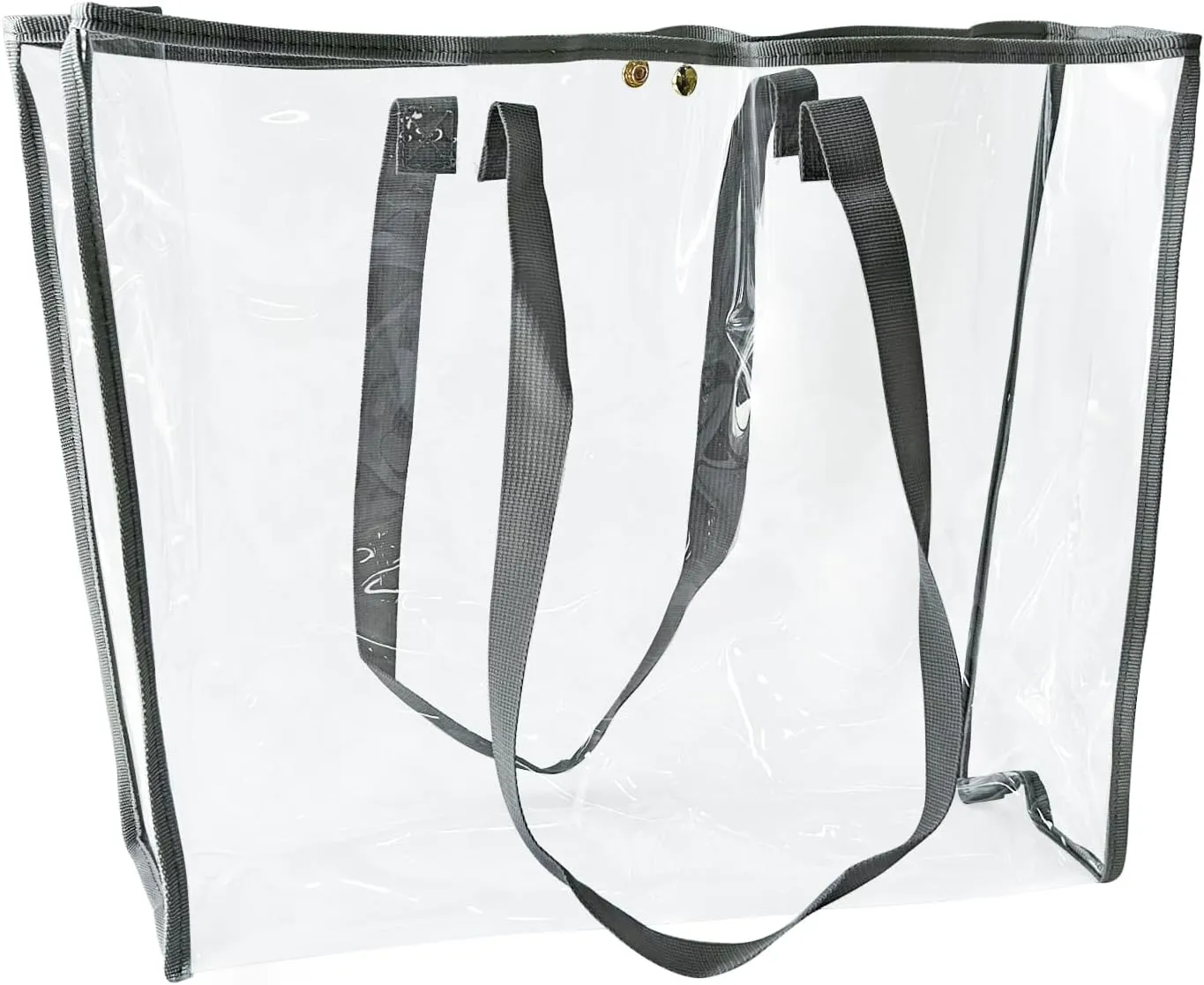 Fashion transparent waterproof PVC tote bag, one-shoulder travel essential, multifunctional storage artifact for shopping