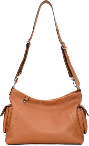 Fashionable Crossbody Bag For Women - Genuine Leather Large Capacity Everyday Shoulder Purse