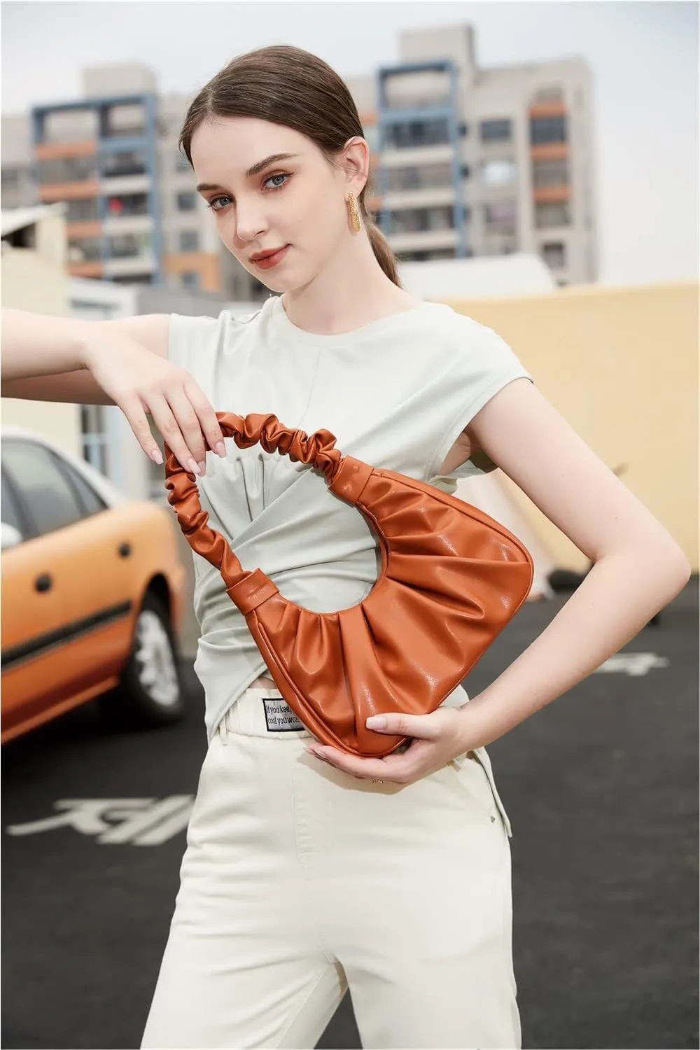fashionable for Women cute Hobo Tote Bags handbag mini clutch with zipper