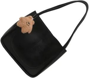 Fashionable Shoulder Bag for Women PU Leather Underarm Bags Casual Handbag with Spacious Space for Daily Essential