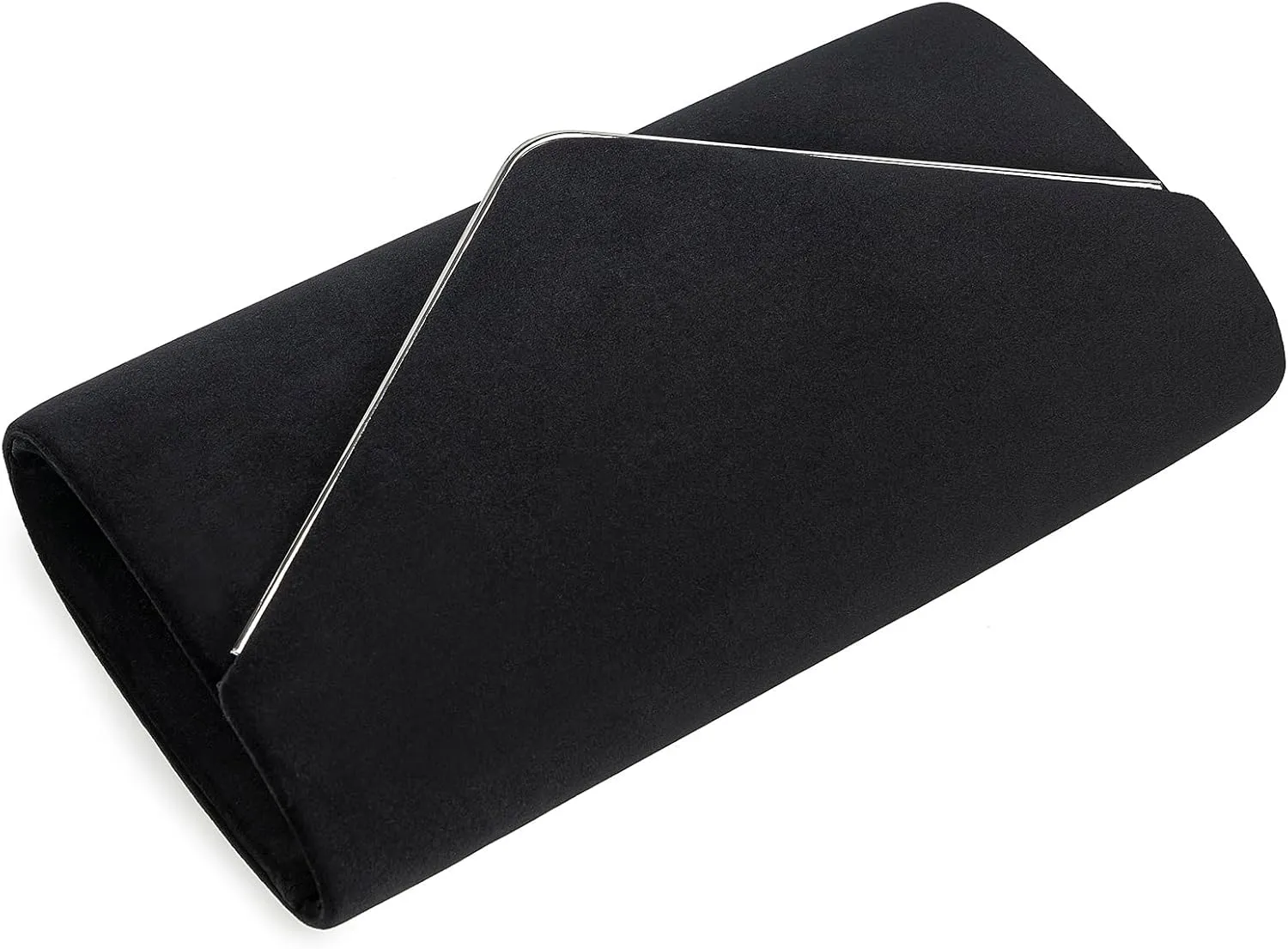 Faux Suede Evening Bag for Women New Classic Velvet Formal Clutch Purse for Prom/Wedding/Black-Tie Events