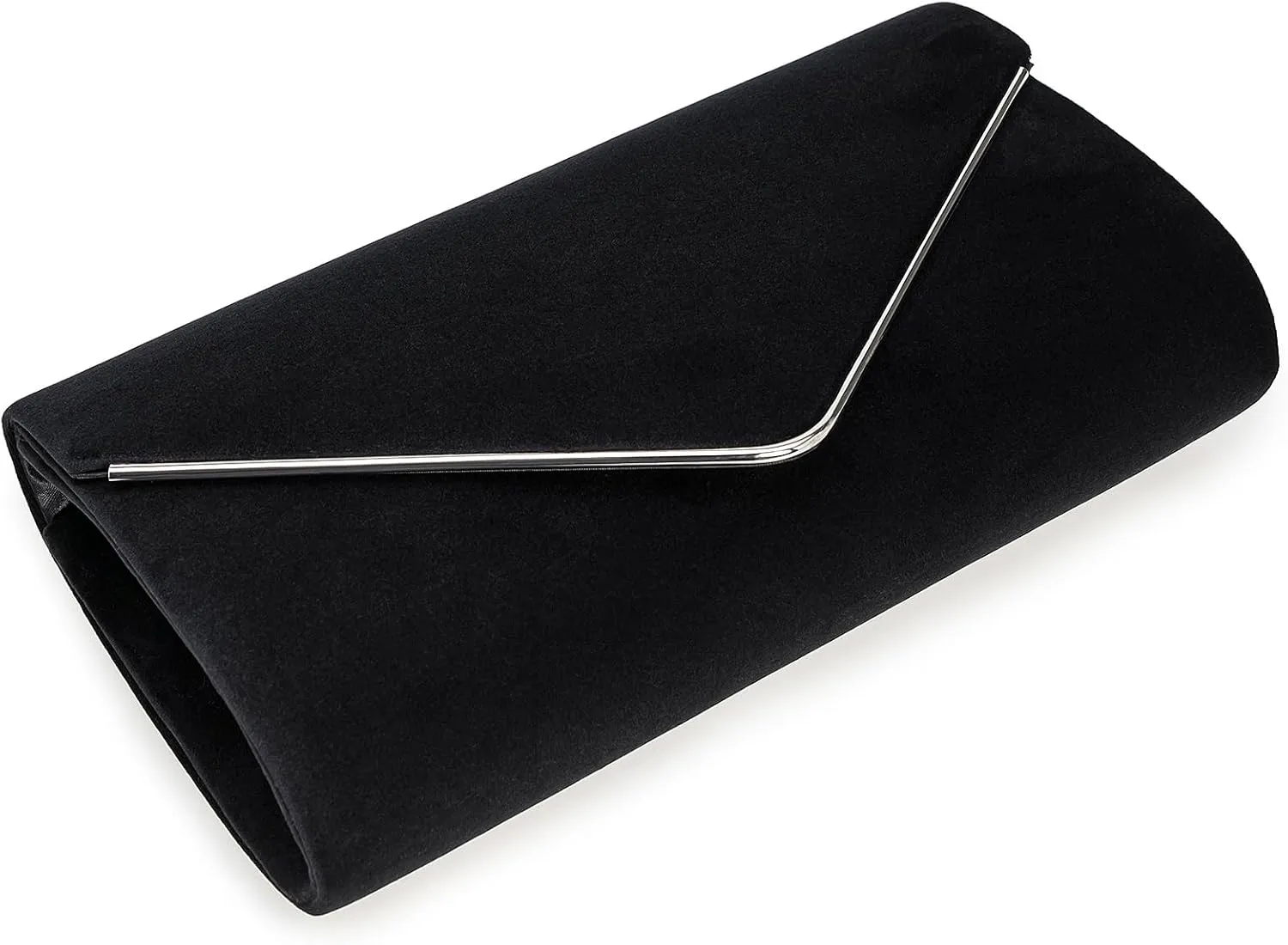 Faux Suede Evening Bag for Women New Classic Velvet Formal Clutch Purse for Prom/Wedding/Black-Tie Events