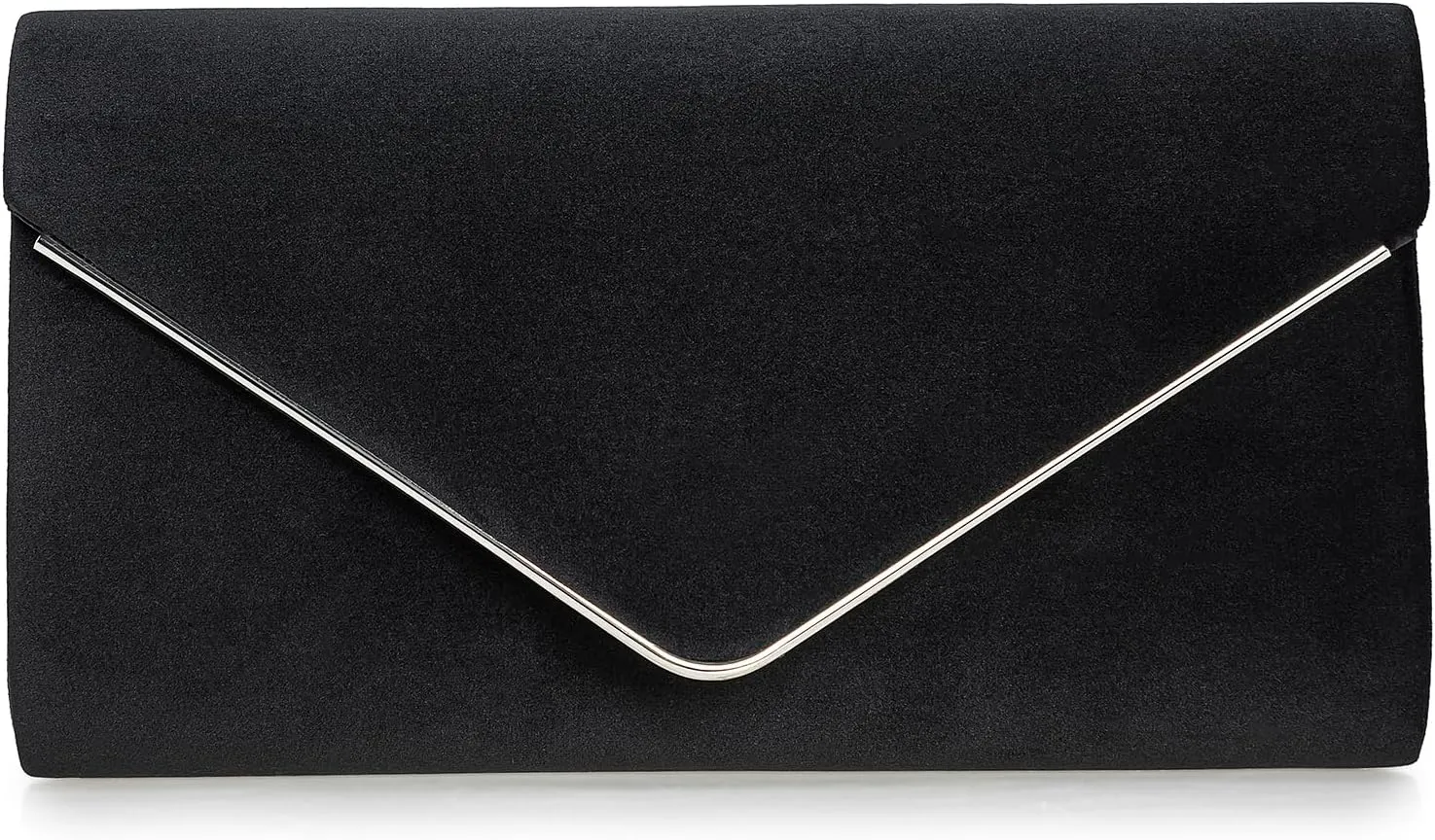 Faux Suede Evening Bag for Women New Classic Velvet Formal Clutch Purse for Prom/Wedding/Black-Tie Events