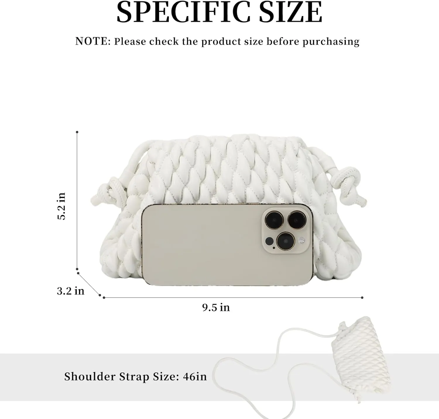 Fecialy Women's Dumpling Bag Cloud Clutch Purse Ruched Handbag Leather Hobo Bag Evening Crossbody Purse