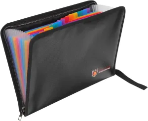 Fireproof Composite Cloth and PVC Material 13 Pocket Document Bag Safe and Convenient for Office Travel