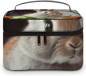 Foldable Travel Luggage Bag for Men And Women, Dry And Wet Separation Portable Travel Luggage Bag, Rabbit Is Eating Vegetables Printed Waterproof Sports Luggage Bag, Fitness Bag