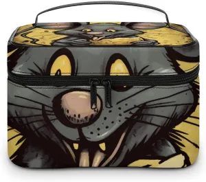 Foldable Travel Luggage Bag for Men And Women, Dry And Wet Separation Portable Travel Luggage Bag, Rat Eats A Piece of Cheese Printed Waterproof Sports Luggage Bag, Fitness Bag