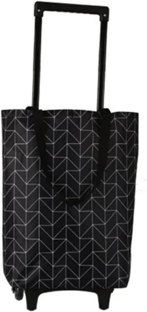 Folding Shopping Cart, Shopping Cart Foldable Shopping Trolleys Reusable Grocery Bags with Wheels Foldable Shopping Bags Grocery Utility Carts, 85*28cm