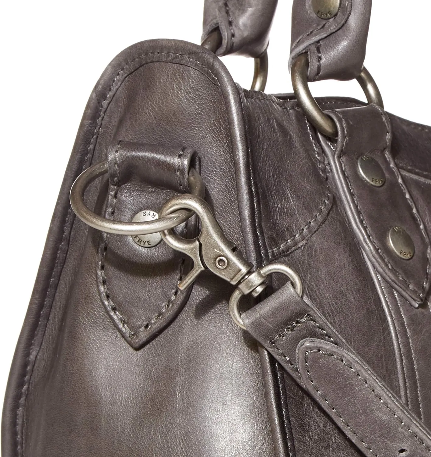 Frye Melissa Zip Satchel Leather Handbag