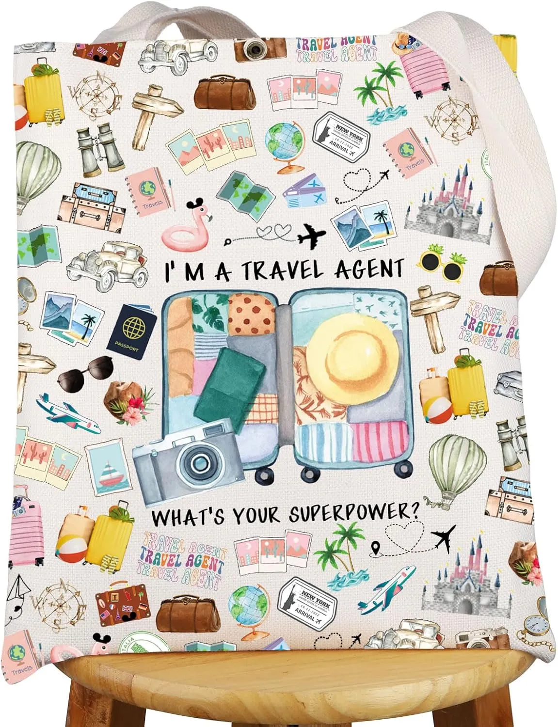G2TUP Travel Agent Tote Bag Travel Business Gifts Travel Advisor Gift Travel Agent Shopping Bag