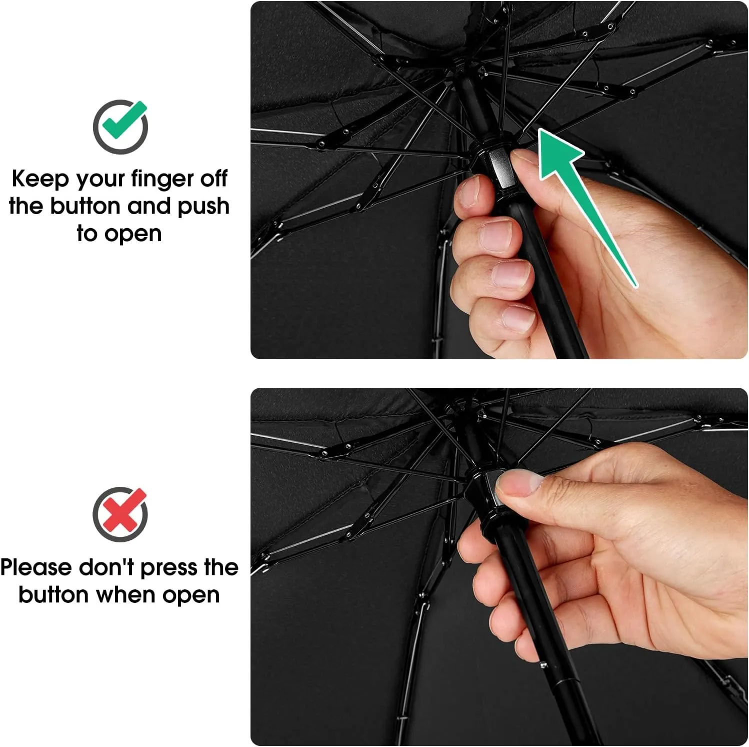 G4Free Compact Travel Umbrella UPF 50  UV Protection Sun Blocking Mini Umbrellas for Men and Women