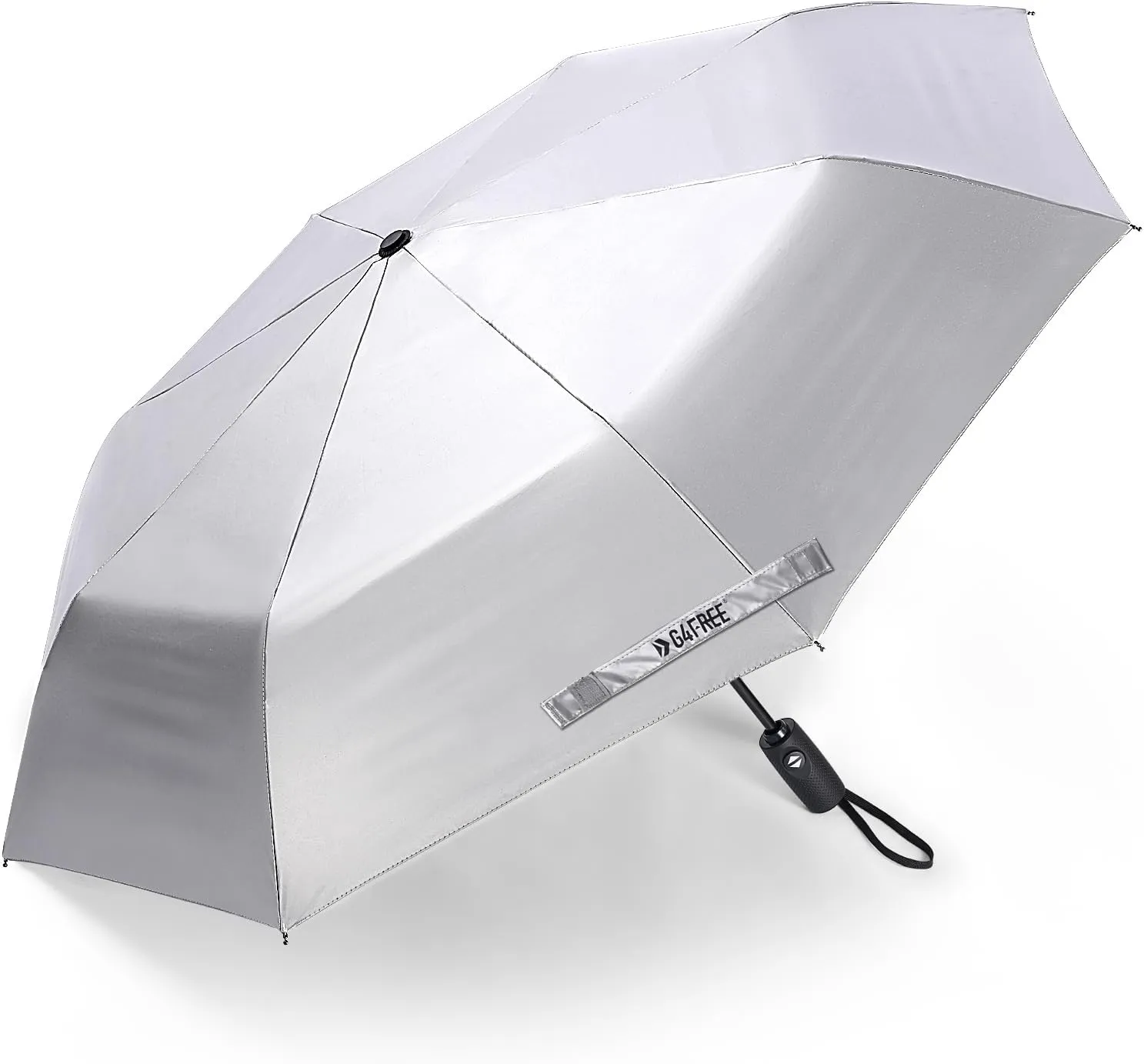 G4Free UPF 50  UV Protection Large Travel Umbrella 42/46 Inch Auto Open Close Windproof Sun Blocking Umbrella