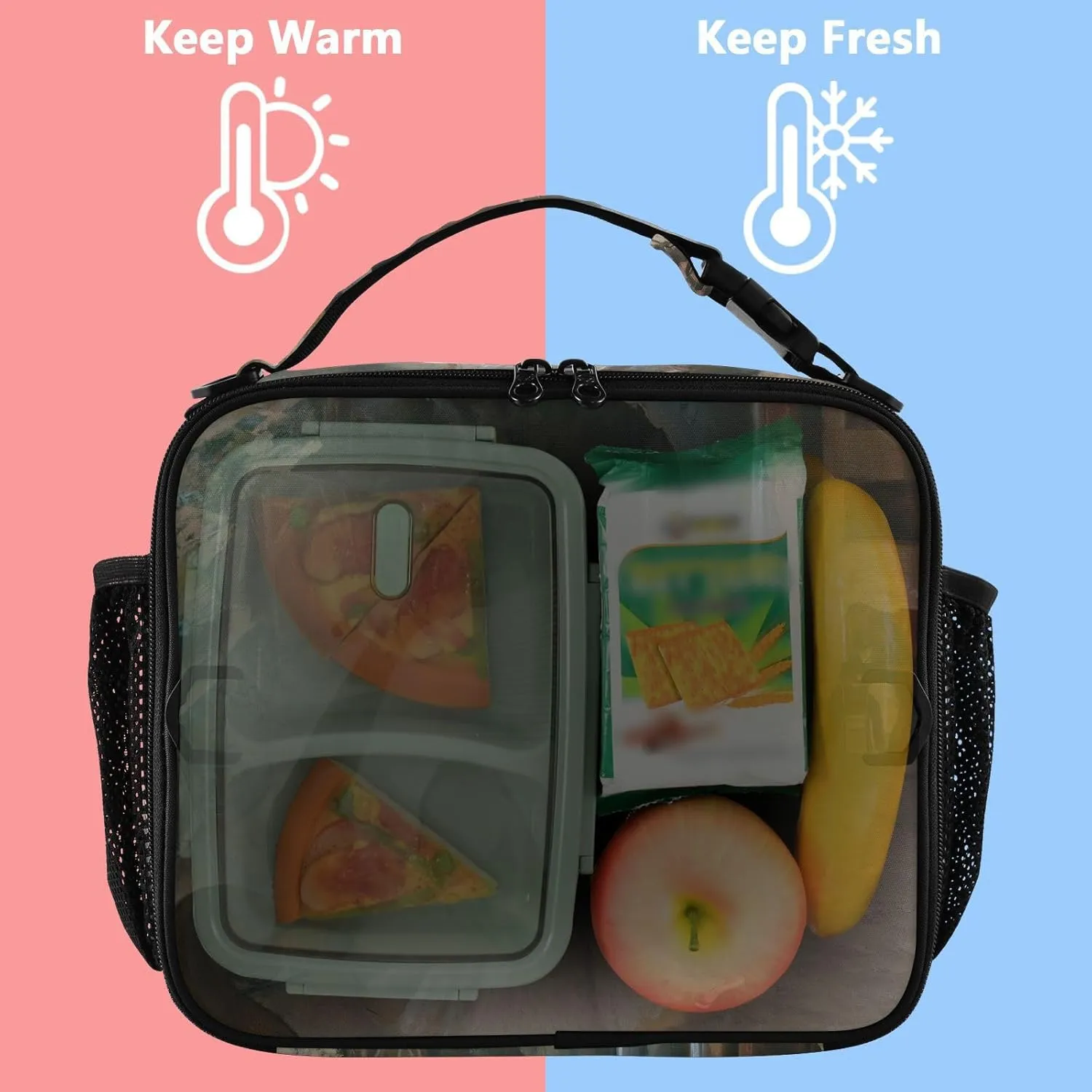 GAIGEO Edgar Degas Prints Rehearsal Lunch Box Girls Women Lunch Bag Kids Mens Lunchbox for Work Reusable Cooler Bag Insulated with Adjustable Shoulder Strap
