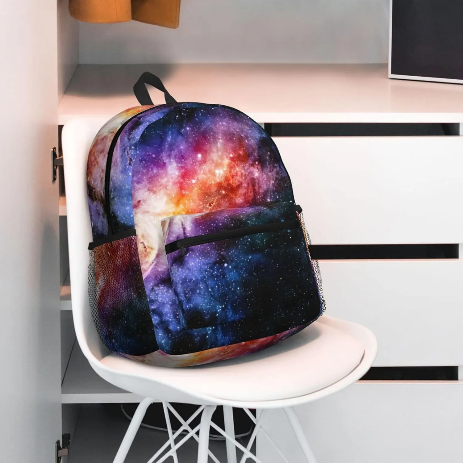 Galaxy In The Universe Fashion Backpack,Casual Daypack Backpacks For Men Women, Laptop Bag Travel Hiking Camping