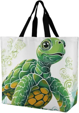 Gardenia Flowers Birds Tote Bags, Reusable Grocery Bags, Large Shopping Bags, Beach Bag, Shoulder Bag for Women