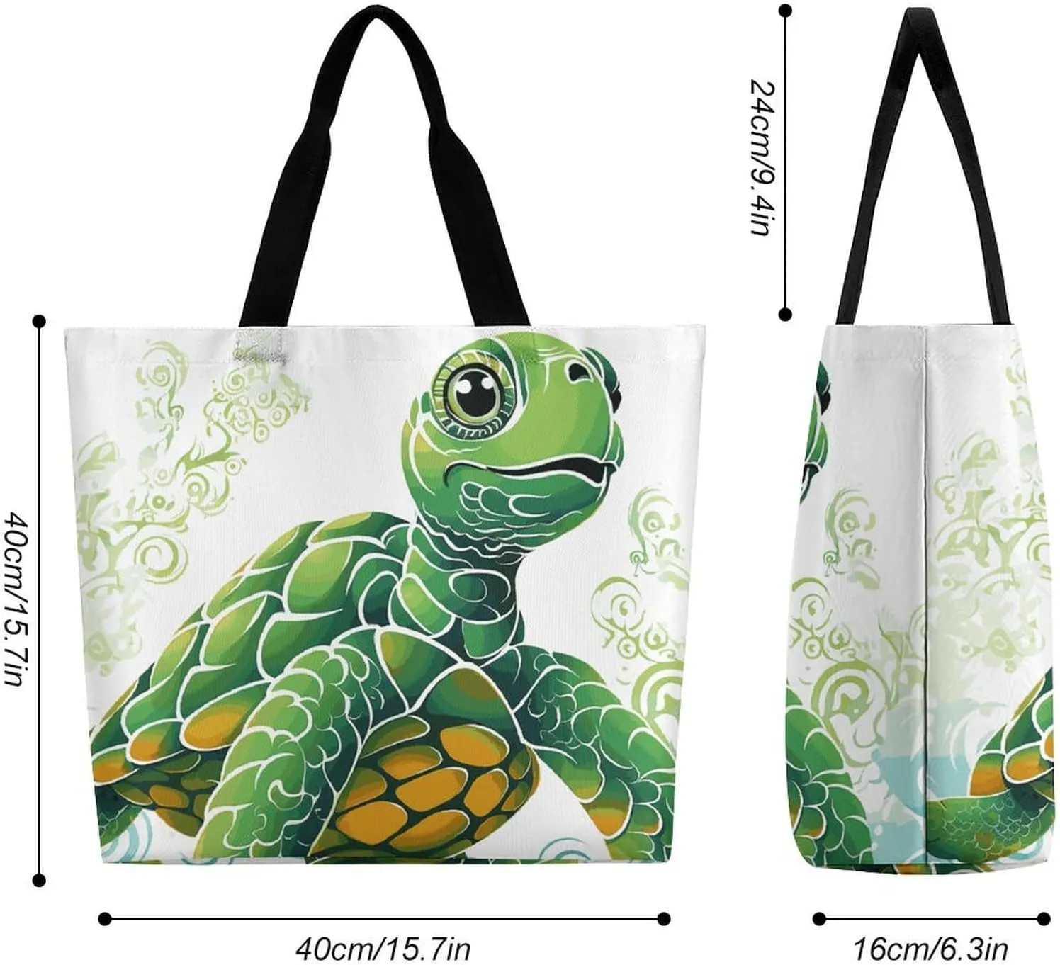Gardenia Flowers Birds Tote Bags, Reusable Grocery Bags, Large Shopping Bags, Beach Bag, Shoulder Bag for Women