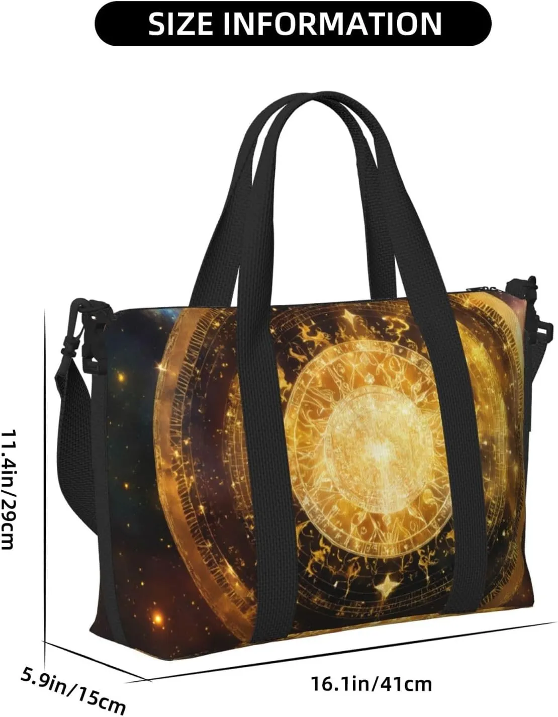 Gears Clock Bronze Century Small Duffel Bag Foldable Travel Bag Weekender Bag Overnight Gym Hospital Bags For Women&Men