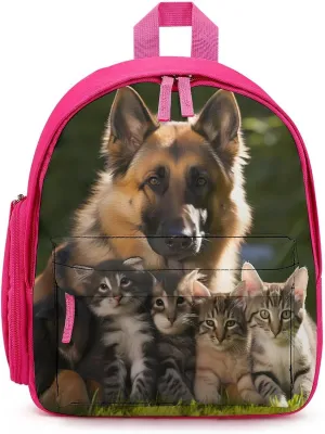 German Shepherd Dog Mini Backpack Cute Shoulder Bag Lightweight Daypack for Travel Picnic Camping