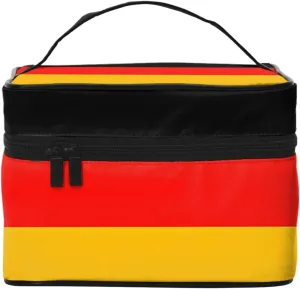 Germany Flag Stylish And Practical An Indispensable Travel Cosmetic Bag With Extra Large Capacity Compartments And Zipper Closure Water Proof