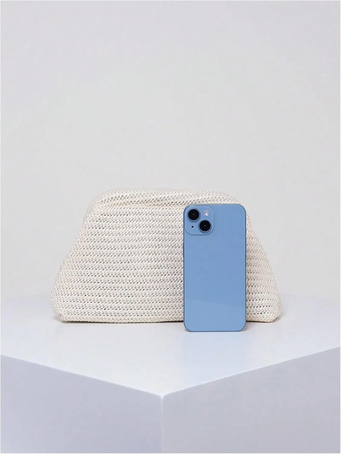 GORGLITTER Women's Crochet Purses Wedding Prom Summer Beach Bag Dumpling Cloud Evening Clutch Purses