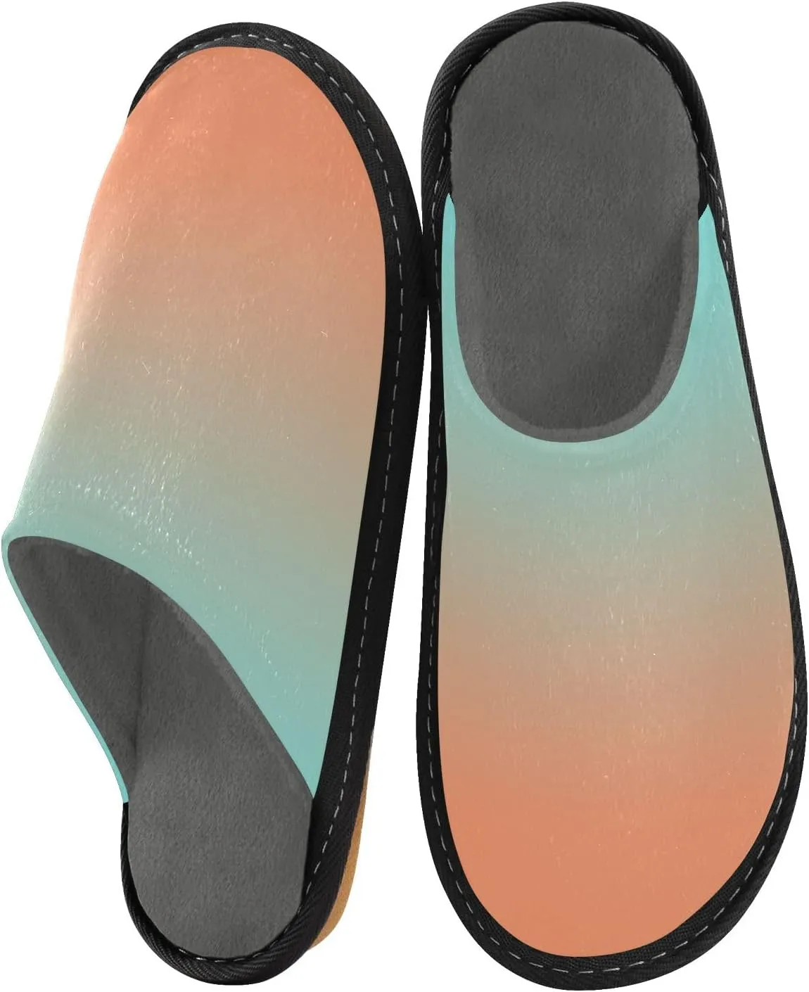 Gradient Travel Slippers Womens Houseshoes Womens Winter Slippers Home Slippers for Men