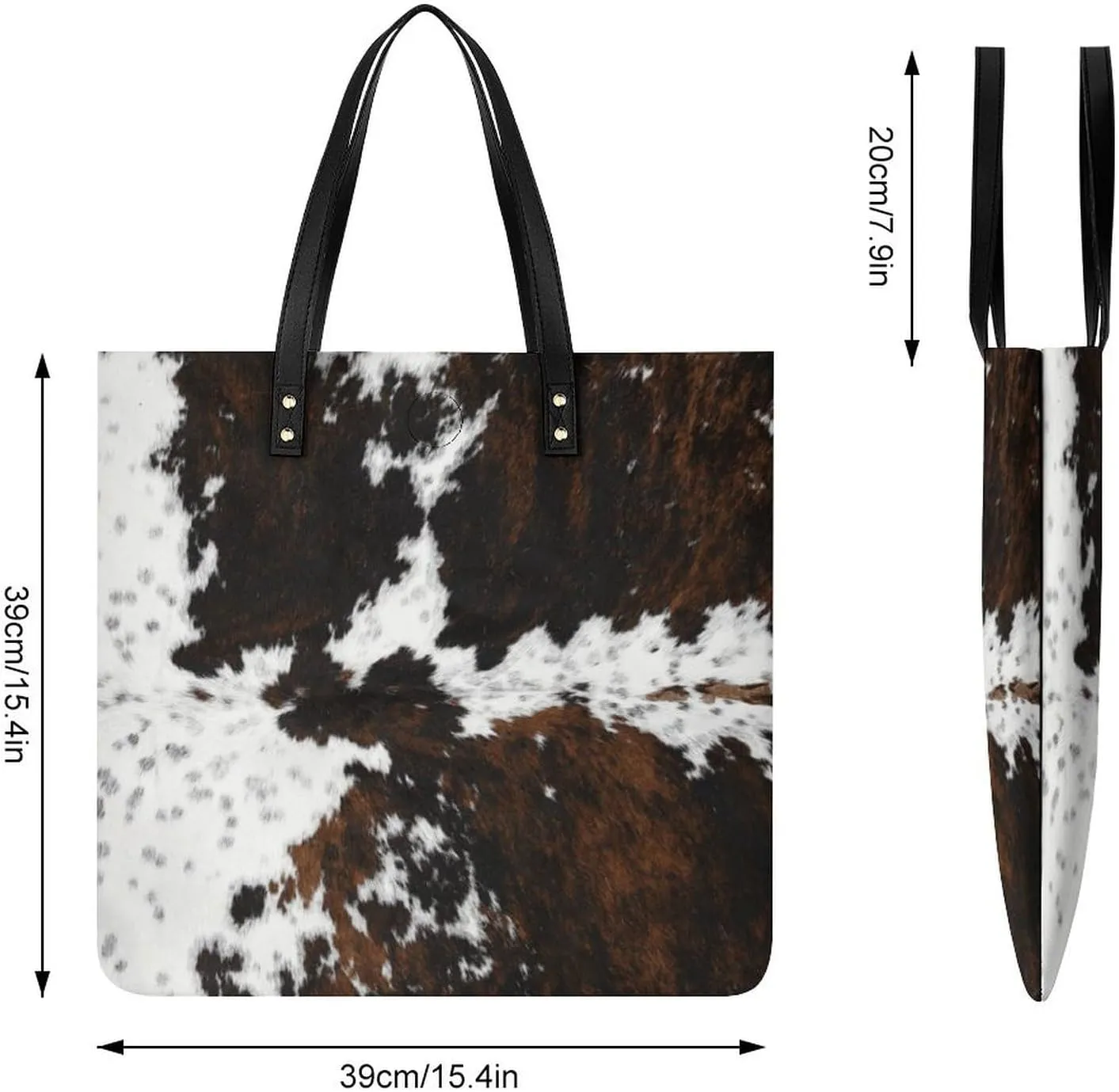 Green Boston Terrier Dogs Fashionable All Printed Leather Handbag Unisex
