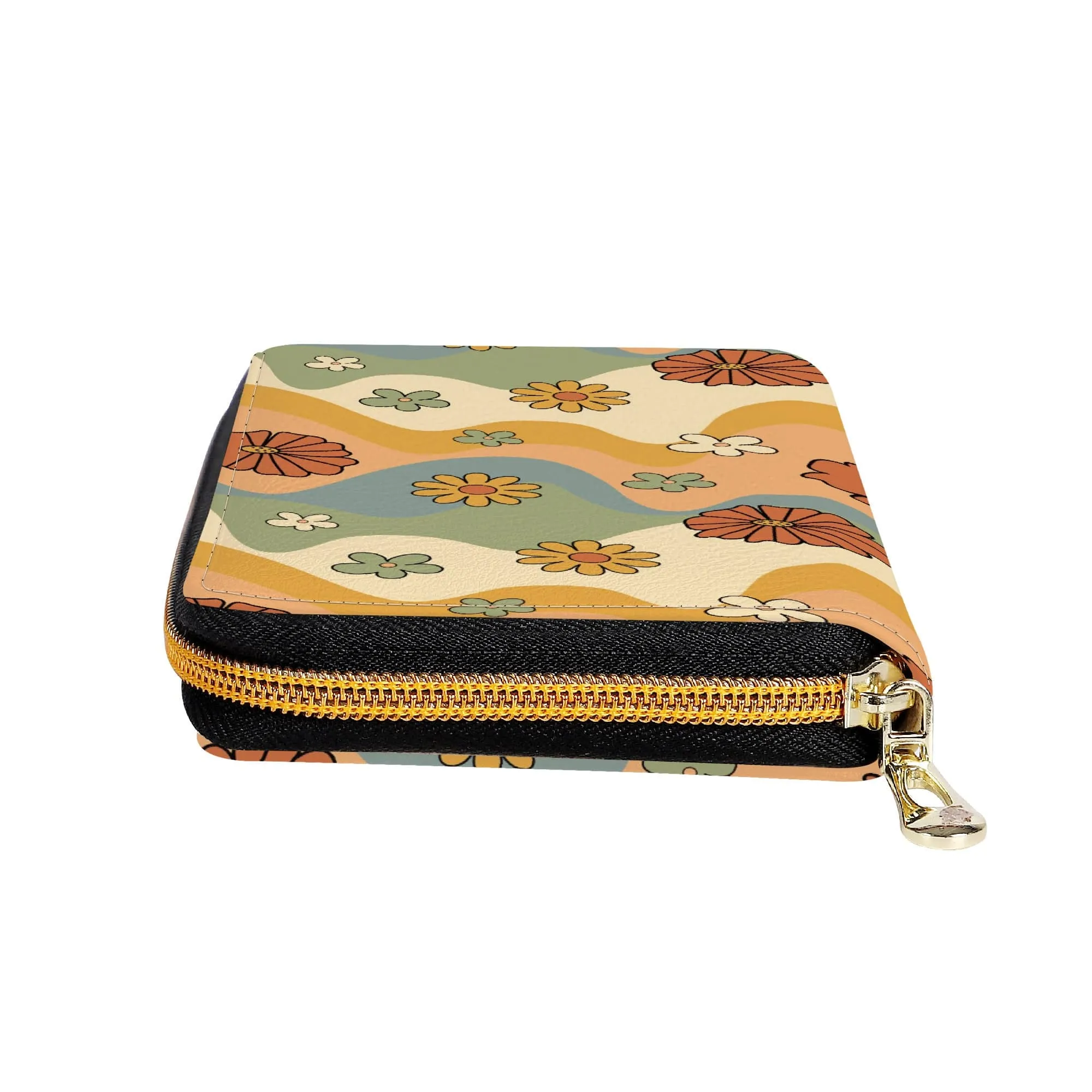 Groovy Daisy Mod Zip-Around Wallet