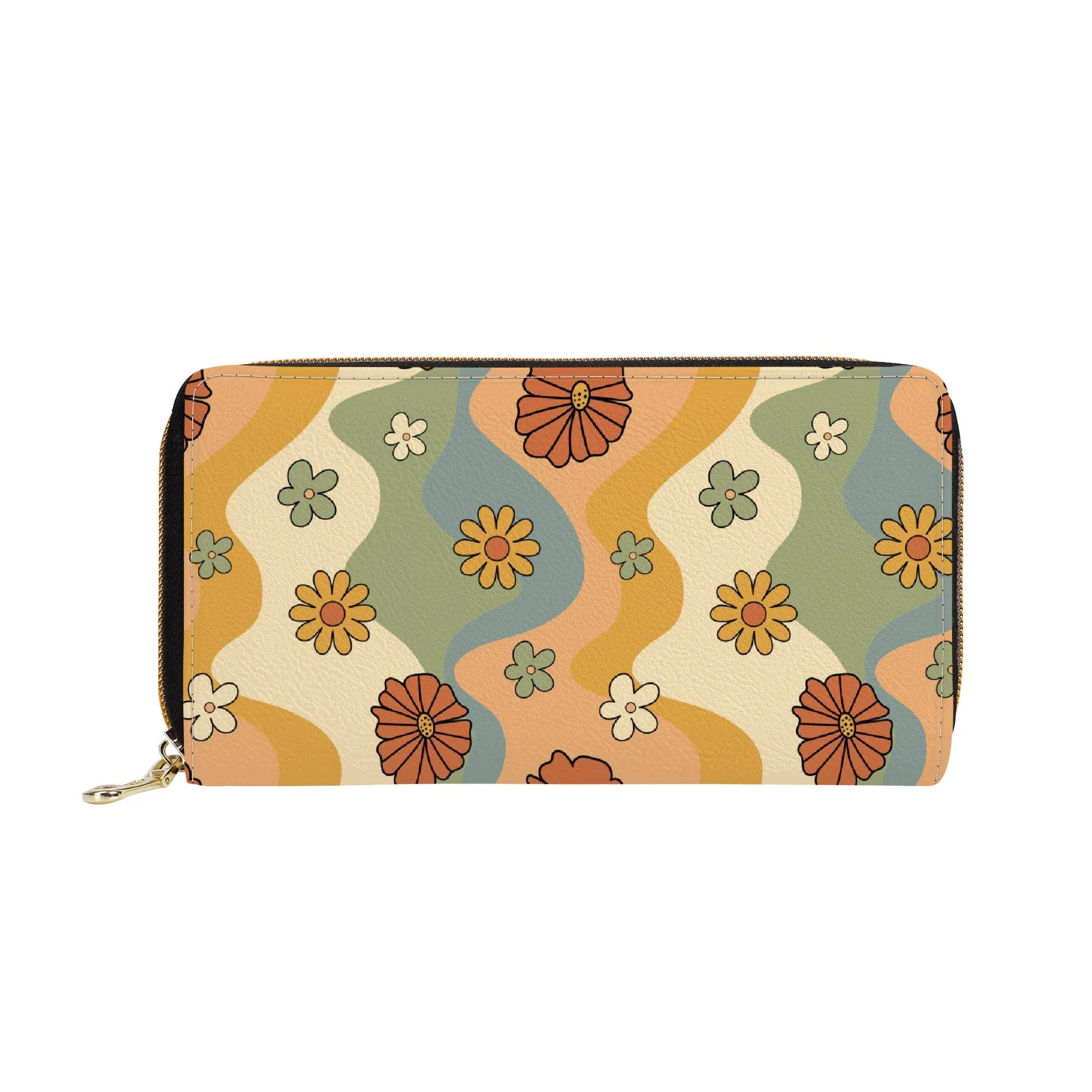 Groovy Daisy Mod Zip-Around Wallet