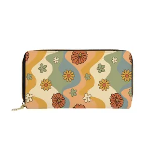 Groovy Daisy Mod Zip-Around Wallet