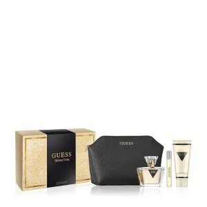 GUESS Seductive 4 Piece Gift Set for Women (2.5 Ounce Eau De Toilette Spray   0.5 Ounce Travel Spray   3.4 Ounce Body Lotion   Pouch)