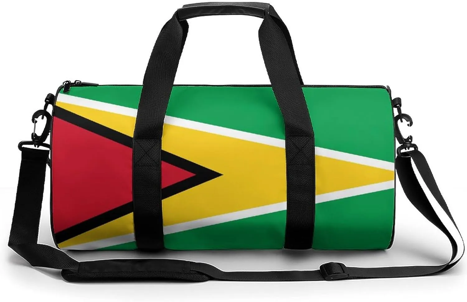 Guyana Flag Large Capacity Gym Bag for Women Men with Wet Pocket Travel Duffel