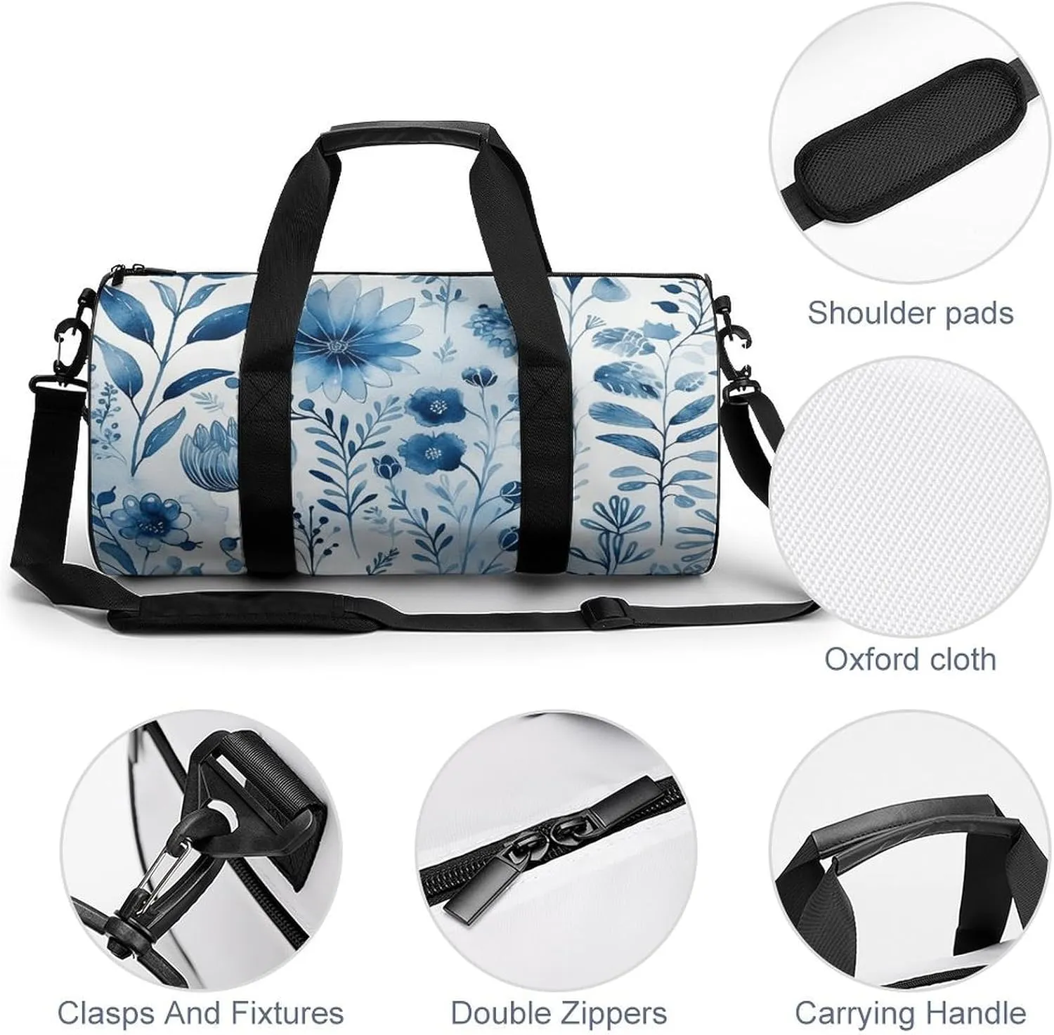 Gym Bag Color Field Painting Style Duffel Bag for Men Women Overnight Bag with Shoe Compartment Workout Bags