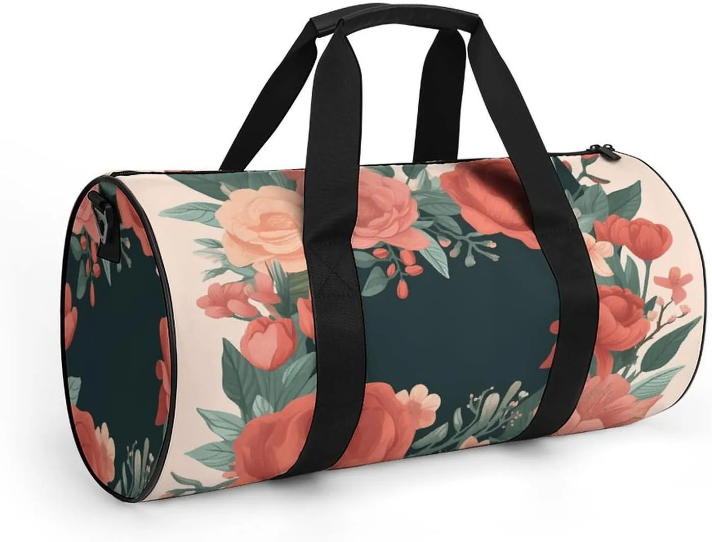 Gym Bag Mother's Day Bouquet Duffel Bag for Men Women Overnight Bag with Shoe Compartment Workout Bags