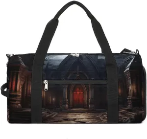 Gym Bag Old Crypt Duffel Bag for Men Women Overnight Bag with Shoe Compartment Workout Bags