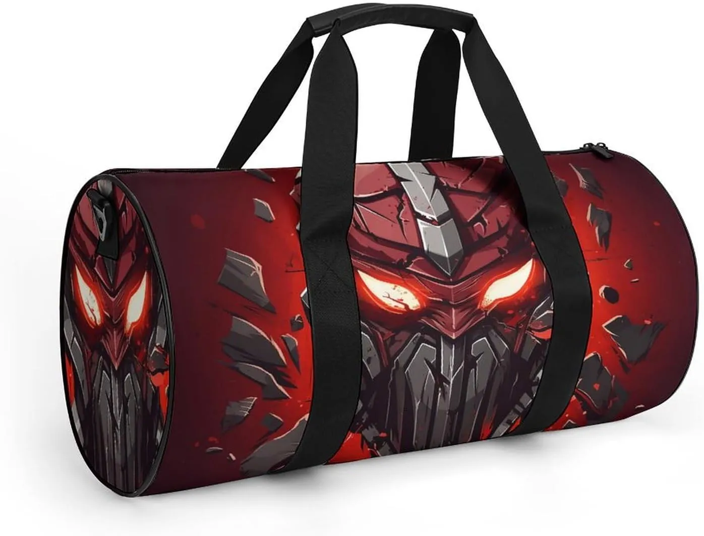 Gym Bag Red Helmet Duffel Bag for Men Women Overnight Bag with Shoe Compartment Workout Bags