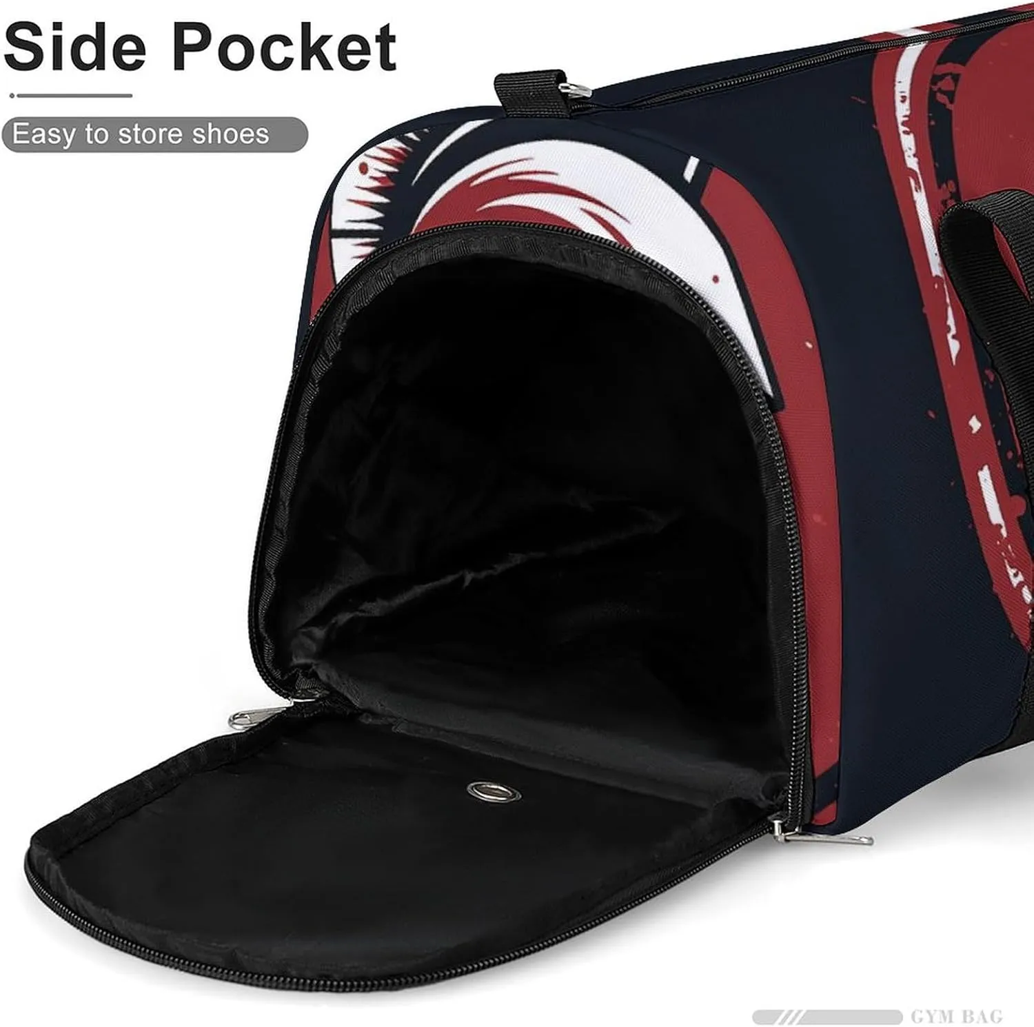 Gym Bag Red Spartan Helmet Duffel Bag for Men Women Overnight Bag with Shoe Compartment Workout Bags